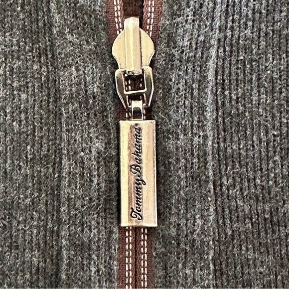 Tommy Bahama Flip Coast Reversible Quarter Zip Pullover Sweater Large - Picture 8 of 14